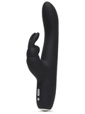 Fifty Shades of Grey Greedy Girl Rechargeable Slimline Rabbit Vibrator - Black