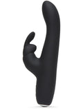 Fifty Shades of Grey Greedy Girl Rechargeable Slimline Rabbit Vibrator - Black