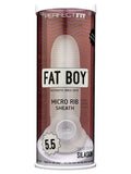 Fat Boy Micro Ribbed Sheath 5.5 In. Clear