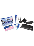 ANAL MASSAGER AND EDUCATION 10 PIECE SET USB RECHARABLE BLUE