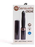 Nu Sensuelle Cache 20 Function Rechargeable Covered Vibe Black