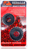 OXBALLS TRUCKT 2-PIECE COCKRING PLUS-SILICONE SPECIAL EDITION NIGHT