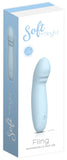 SOFT BY PLAYFUL FLING RECHARGEABLE G-SPOT VIBRATOR BLUE 6 INCHES