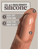 King Cock Elite Comfy Silicone Body Dock Kit - Body Dock Strap-On Harness with Tan 17.8 cm Dong