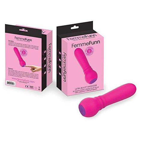 Femme Funn Rechargable and Submersible Ultra BULLET Strong Vibration - Pink