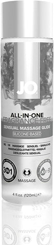 System Jo All in One Unscented Fields Silicone Based Sensual Massage Glide, 120 milliliters