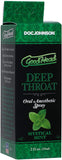 Doc Johnson Goodhead - Deep Throat Spray - Numbs Throat - Relaxes Gag Reflex - Mystical Mint - 2 fl. oz.(59 ml)