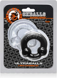Oxballs Ultraballs 2-pack Cock Ring Black Clear
