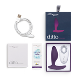 Ditto By We-Vibe Purple Rechargeable Vibrating Anal Plug With Remote Control & We-Connect App