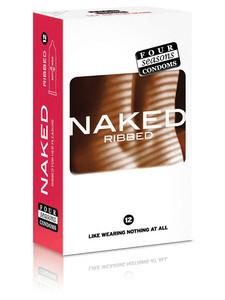Four Seasons 12s Naked Ribbed Condoms
