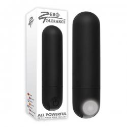 Zero Tolerance All Powerful Rechargeable Bullet - Black 7.6 cm (3’’) USB Rechargeable