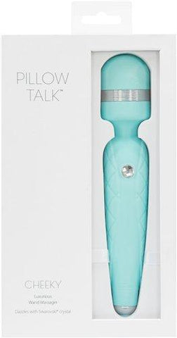 Pillow Talk Cheeky Wand Rechargeable 8in - Teal