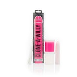 Clone-A-Willy Kit Hot Pink Vibrating Glow In The Dark