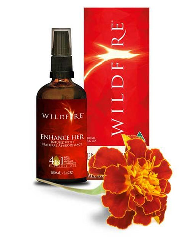Wildfire 4 in 1 All Over Pleasure Oil - Enhance Her - 100ml