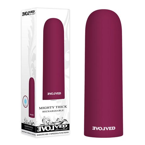 Evolved Mighty Thick Rechargeable Bullet -Red