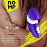 ROMP Free - Clitoral Air Preasure Toy Clitoris Vibrator for Women with 10 Intensity Settings Waterproof Rechargeable Travel-Ready Size | Purple