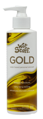 Wet Stuff Gold Pump - Water Based Lubricant with Vitamin E - 270g