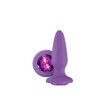 Glams Silicone Anal Plug - Purple Gem