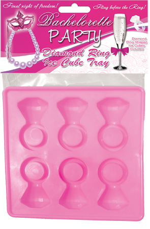 Diamond Ring Ice Cubes Tray (2 Pack) - Perfect for Hens Nights and Engagement Parties