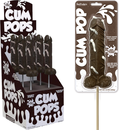 Cum Pops Dark Chocolate Lolipop Singles