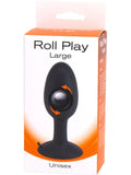 Roll Play Butt Plug - Large (Black)