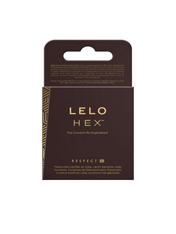 Lelo HEX Condoms Respect XL 3 Pack