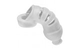 HunkyJunk Lockdown Silicone Chastity Cage - Ice