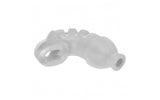 HunkyJunk Lockdown Silicone Chastity Cage - Ice