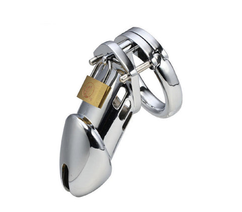 LOVE IN LEATHER ALLOY MALE CHASTITY DEVICE 50MM