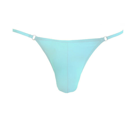 LOVE IN LEATHER MEN420 BABY BLUE LYCRA G-STRING BABY BLUE - OS - S/M