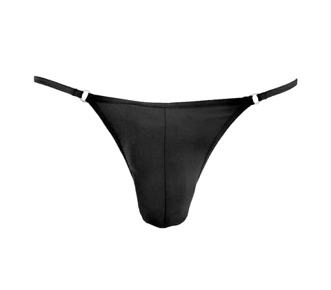 Love In Leather Lycra G-String S/M Black