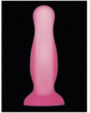 Luminous Butt Plug Glow In The Dark Pink Small 10.5 cm
