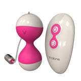 Nalone Miu Miu Vibrating Kegel Balls Egg - WHITE/PINK