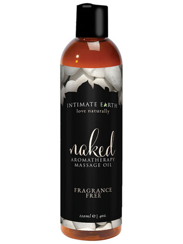 Intimate Earth Naked Massage Oil 120ml - Bonus 30ml Massage Oil Foil with Purchase
