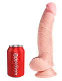 King Cock Plus 8'' Triple Density Fat Cock with Balls Flesh 20.3 cm Dong