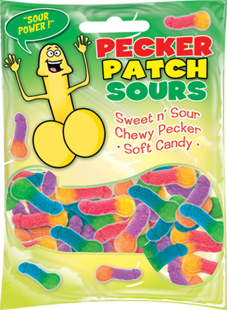 Pecker Patch Sours Edible Sweet & Sour Soft Candy