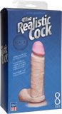 The Realistic Cock UR3 8" Flesh With Suction Cap by Doc Johnson