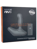 REVO STEALTH Waterproof Remote Control Rotating Prostate Massager Black
