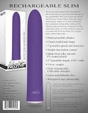 Evolved Rechargeable Slim Purple 15.2 cm (6’’) USB Rechargeable Waterproof & Submersible