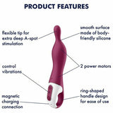 Satisfyer - A-mazing 1 Rechargeable A-spot Vibrator - Berry