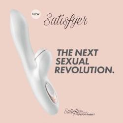 New Satisfyer Pro G-Spot Rabbit White 22 cm USB Rechargeable Rabbit Vibrator