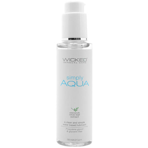 Wicked Simply Aqua Waterbased Lubricant 120mL