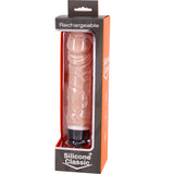 Silicone Thick Classic Rechargeable Vibrating Dong Flesh