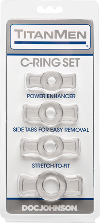 Titanmen Tools Cockring Set - Clear