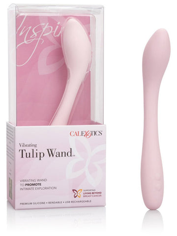 Inspire Tulip Wand Vibrator Silicone Pink