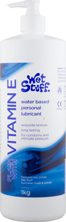 Wet Stuff Vitamin E Water Based Lubricant - Pump Bottle (1kg)