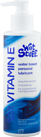 Wet Stuff Vitamin E Water Based Lubricant - Pump (270g)